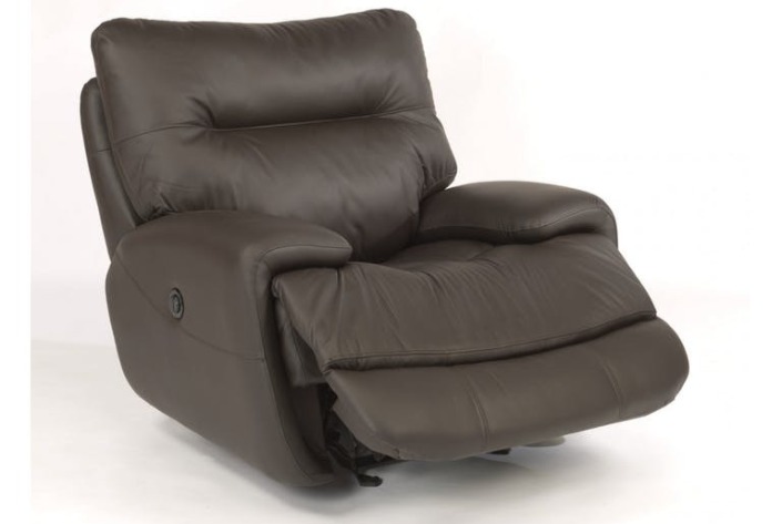 Giorgi Bros Furniture Showroom, Evian Leather Power Reclining Sofa